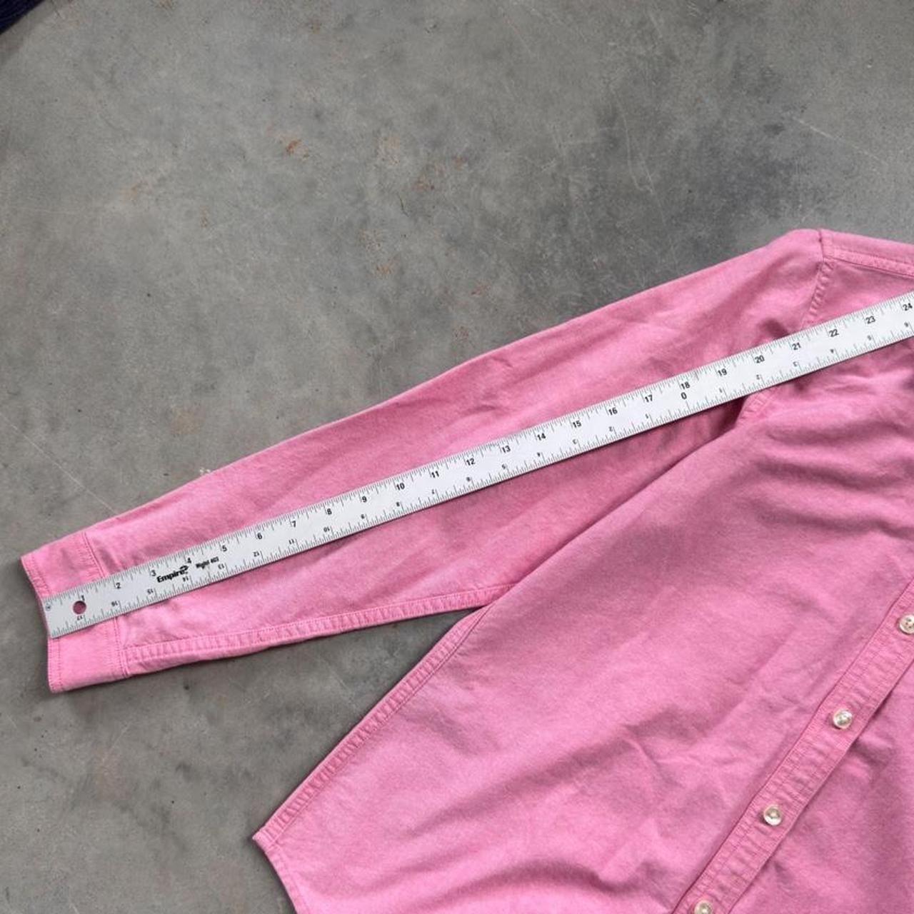 L.L.Bean Pink Salmon Button Up Shirt Medium — image 4 of 6
